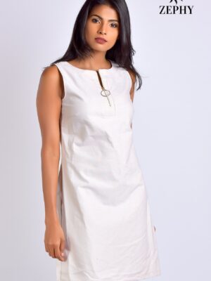 White Linen Dress