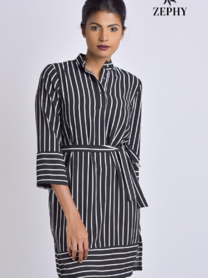 Striped Shirt Dress